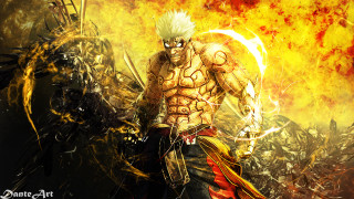 Man sword fire demon face - behance hd free wallpaper