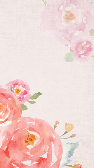 Pink flowers watercolor moon arts - a watercolor painting free wallpaper