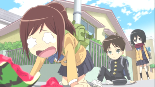 People watermelon slice house girl - a watermelon free wallpaper