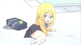 Girl laying suitcase bag luggage - the ground next free wallpaper for desktop