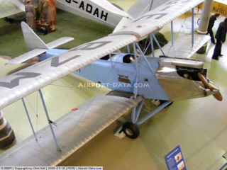 Small airplane museum display people - aerial view free wallpaper