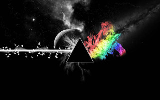 Dark side moon rainbow triangle 11 - a dark side of the moon free wallpaper