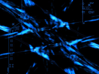 Blue abstract background lines shapes 6 - chromatic aberration free wallpaper