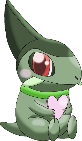 Green cartoon character heart scarf - a green scarf free wallpaper