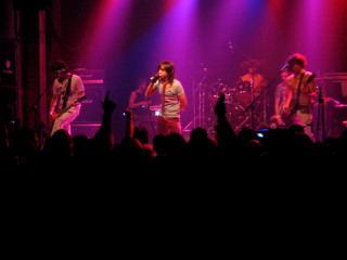 Group stage microphone band purple - paris school free wallpaper