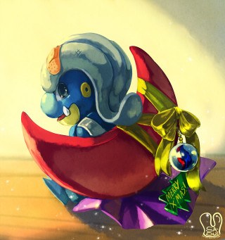 Cartoon character sitting giant gold - amano free wallpaper for tablet