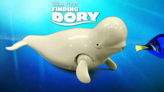 Plastic dolphin fish swimming together - plastic free wallpaper