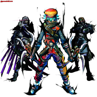 Group people standing white background 21 - free cyberpunk wallpaper for tablet