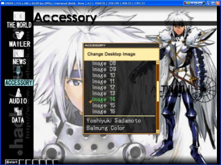 Computer screen costume character clock - screen free wallpaper