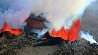 Lava eruption microscopic epic scene - lava free wallpaper