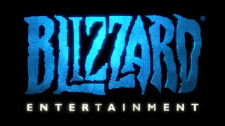 Blizzard logo with words - a blue glow free wallpaper