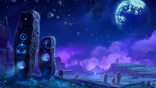 Space station blue purple sky - anato finnstark free wallpaper for desktop