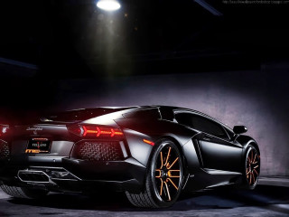 Black sports car dark garage 7 - a dark garage free wallpaper for desktop