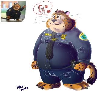 Cartoon cat police officer thought - dan luvisi free wallpaper