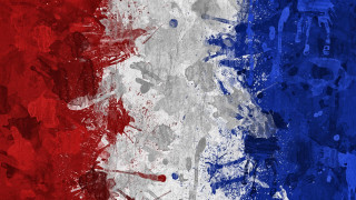 France flag wall paint splatters - art noveau free wallpaper