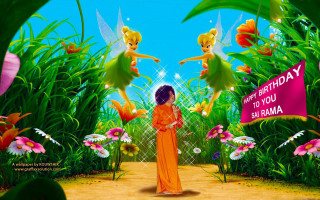 Woman orange dress garden kaohine - an orange dress free wallpaper