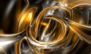 Gold black swirl design background - anton graff free wallpaper for desktop