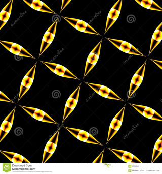 Black background yellow shapes sides - shape free wallpaper