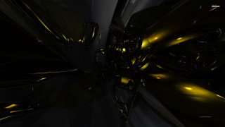 Black yellow glowing ground vehicle - a yellow light free wallpaper