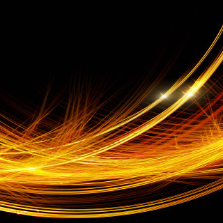 Yellow red swirl black background - dynamic free wallpaper for tablet