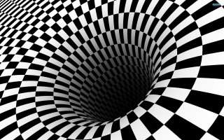 Checkered pattern black white circle - pattern free wallpaper for desktop