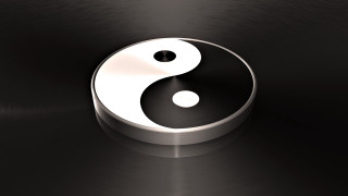 Yin yang symbol black background - yang symbol free wallpaper