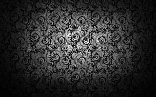 Black white wallpaper swirls leaves 2 - op art free wallpaper for desktop