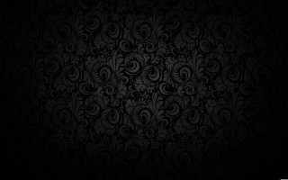 Black wallpaper swirls leaves pattern 6 - a black wallpaper free wallpaper