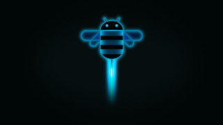 Blue black bee glow black - a blue glow free wallpaper