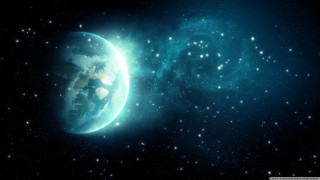 Blue planet star field blue - a blue planet free wallpaper