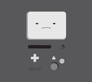 White square sad face game - 2 d game art free wallpaper for tablet