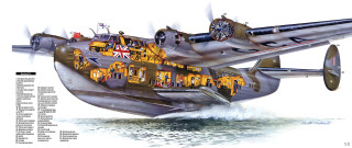 Detailed plane side drawing elements - other thing free wallpaper