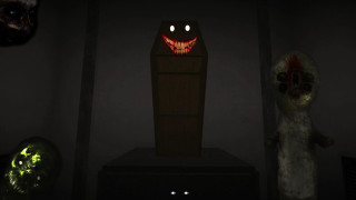 Creepy box face dark room - a creepy face free wallpaper for desktop