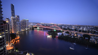 City skyline bridge river night 4 - the building free wallpaper for desktop