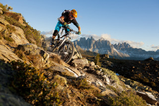 Man bike rocky hillside mountain - a rocky hillside next free wallpaper
