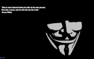 Scary mask black white quote - scary free wallpaper