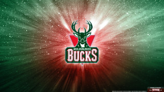 Milwaukee bucks logo green background - star and snow free wallpaper