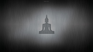 Metal buddha side black silver 2 - a buddha statue free wallpaper