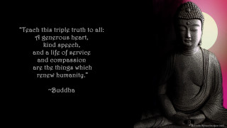 Buddha quote black background red - a statue free wallpaper