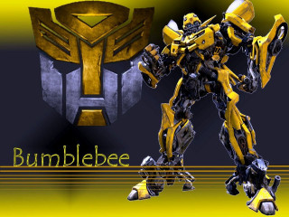 Bumblebee robot yellow border assemblage - free anime wallpaper for desktop