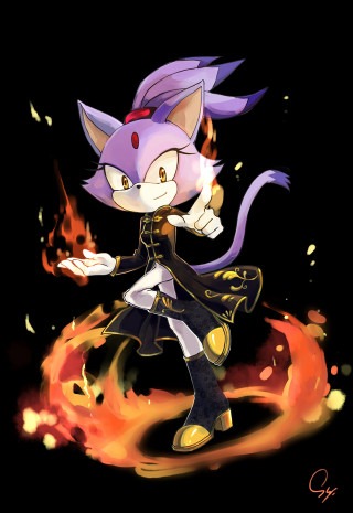 Cartoon cat costume fireball background - a cat costume free wallpaper