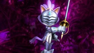 Cat sword helmet purple glow - a sword and a helmet free wallpaper