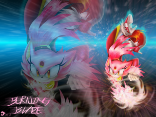 Cartoon characters blue pink red - a couple of cartoon characters free wallpaper