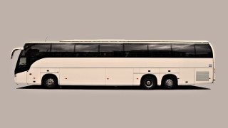 White bus parking lot black - matte drawing free wallpaper for desktop