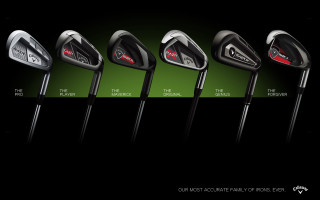 Golf clubs irons set different - different color free wallpaper