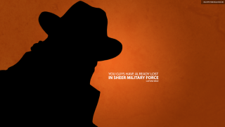 Silhouette man hat quote image - a silhouette of a man free wallpaper