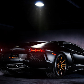 Black sports car dark garage 3 - cornelisz hendriksz vroom free wallpaper for tablet