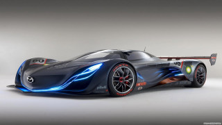 Futuristic car blue red design - a futuristic car free wallpaper