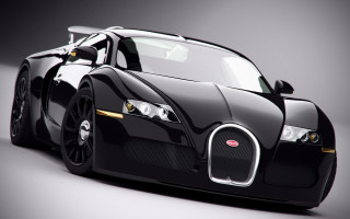 Black bugatti 3d render driving - a black bugatti car free wallpaper