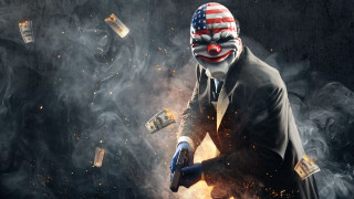Man suit mask gun money 4 - smoke and smoke free wallpaper
